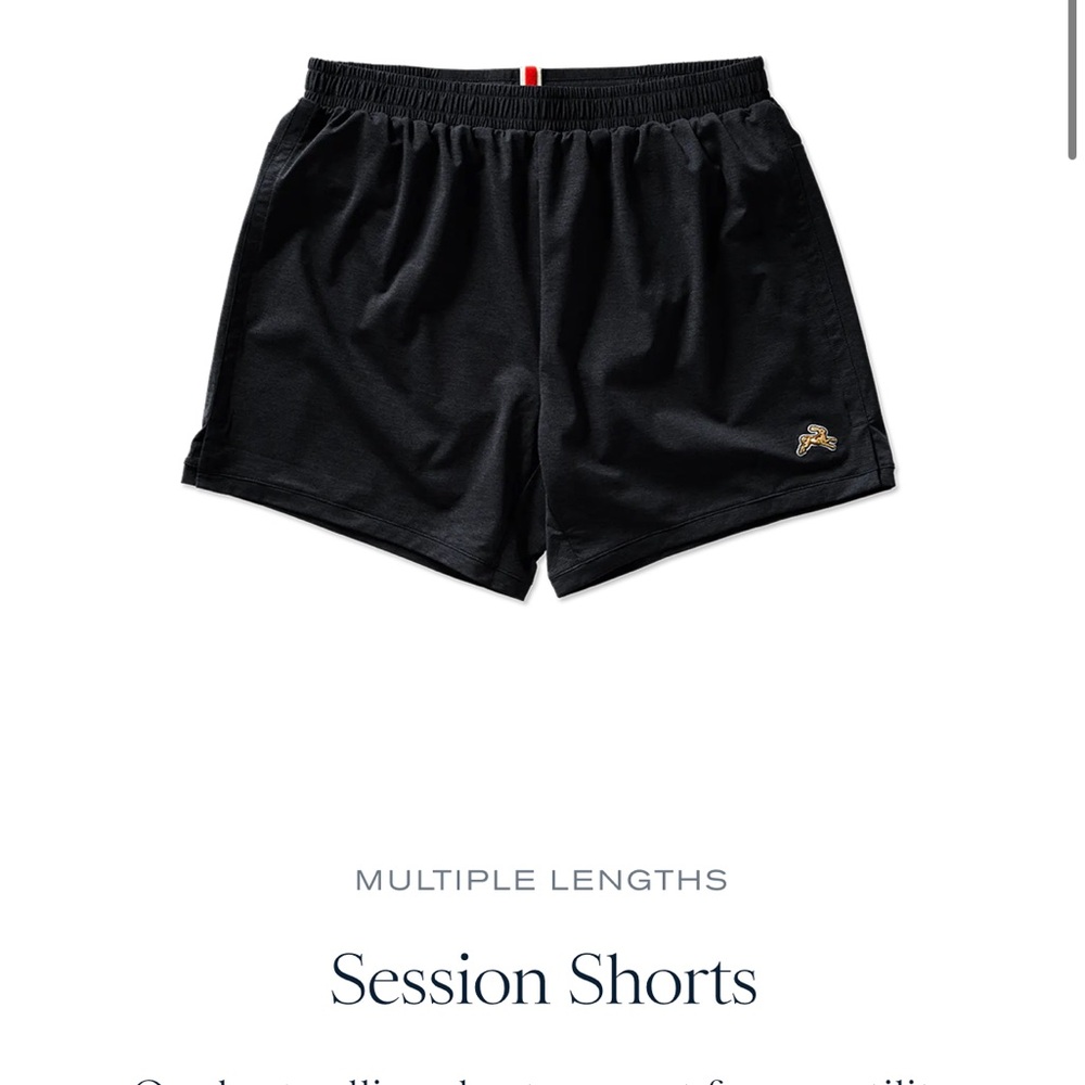Tracksmith sessions shorts men size s 5 in